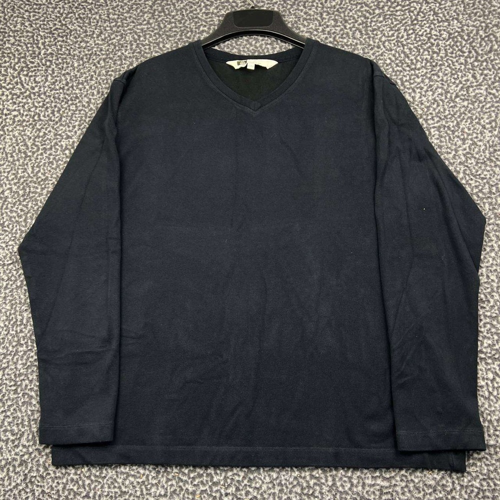 Tilley Shirt Men Large Black V-Neck Long Sleeve Outlast Cotton Blend L